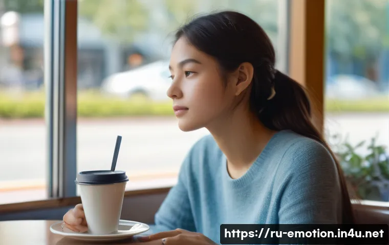 감정전이와 갈등 조정 - **Prompt:** A young adult, dressed in comfortable, modest everyday clothing, is seated at a table in...